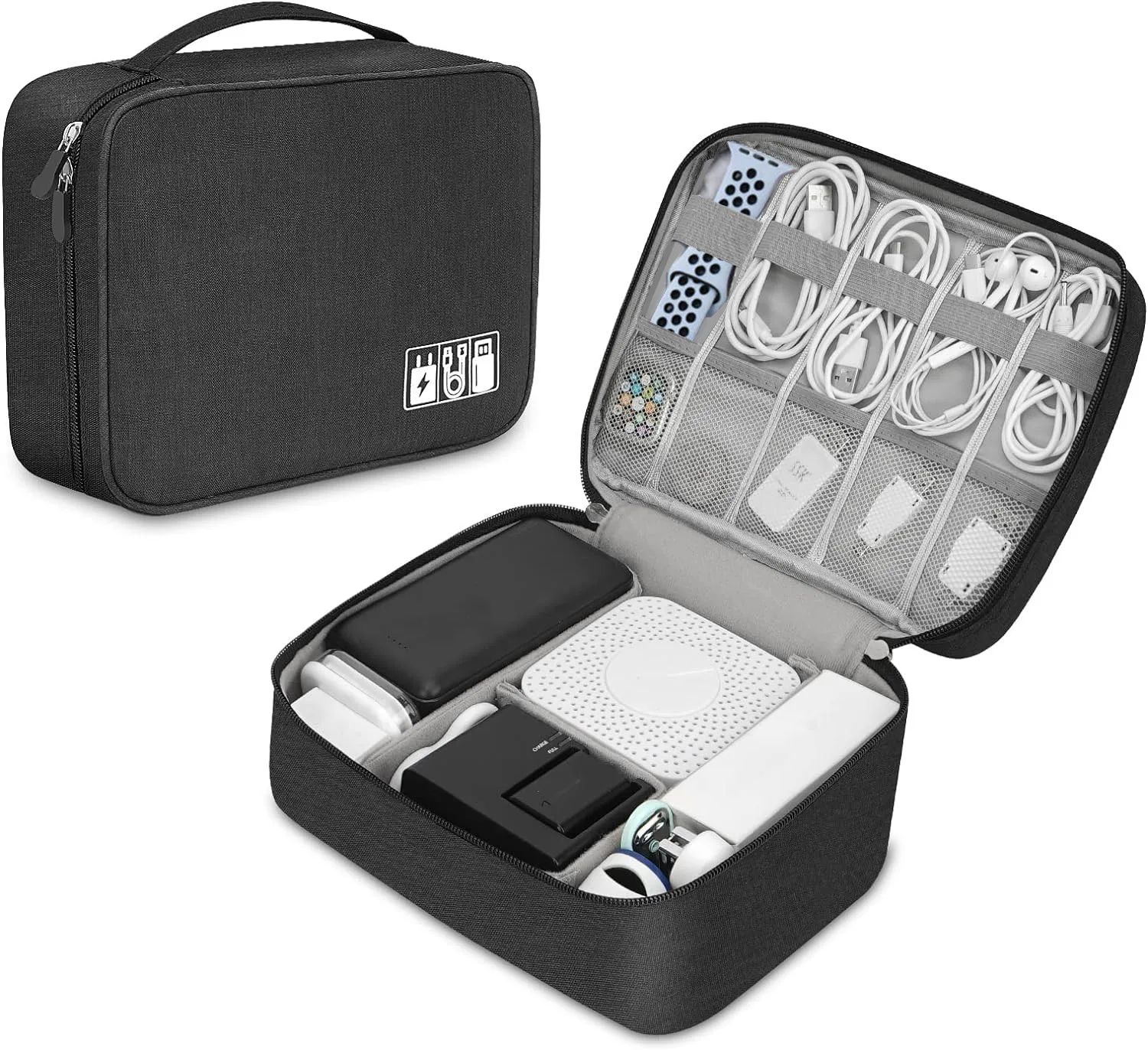 Tech Accessories Organizer Pouch - Portable Tech Organizer Case for Electronic