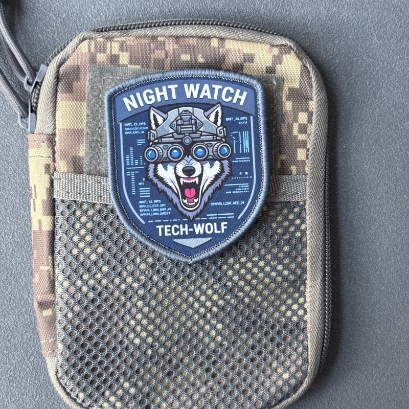 Tech Accessories Backpack - Night Watch Tech-Wolf Patch Tactics Badge
