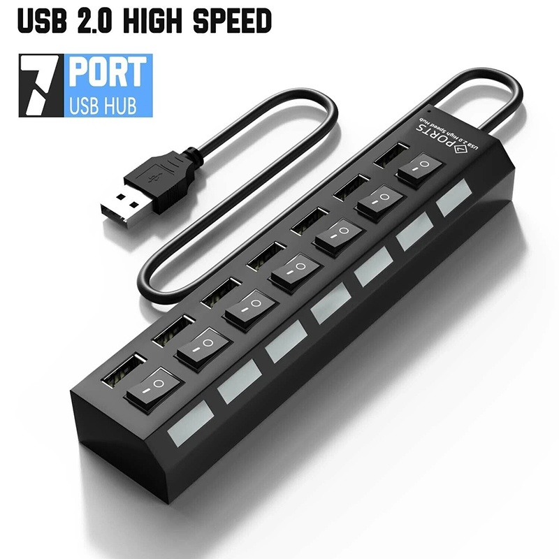 Usb Hub 7 Port - 7 In 1 USB 3.0 Hub