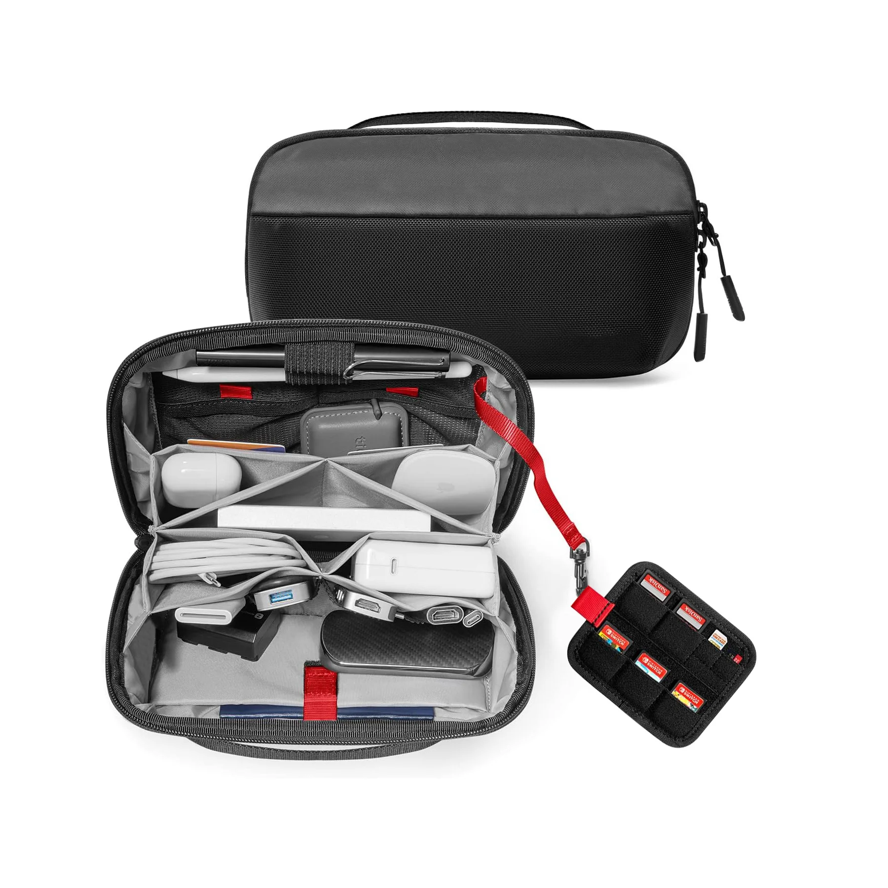 Tech Accessories Organizer Pouch - Travel Tech Organizer Pouch, Water Resistant