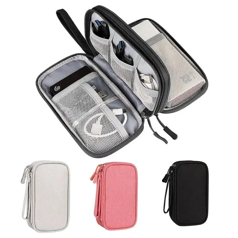 Travel Cable Organizer - 1PCS Grey/Black/Pink/Navy NEW Travel Organizer Bag