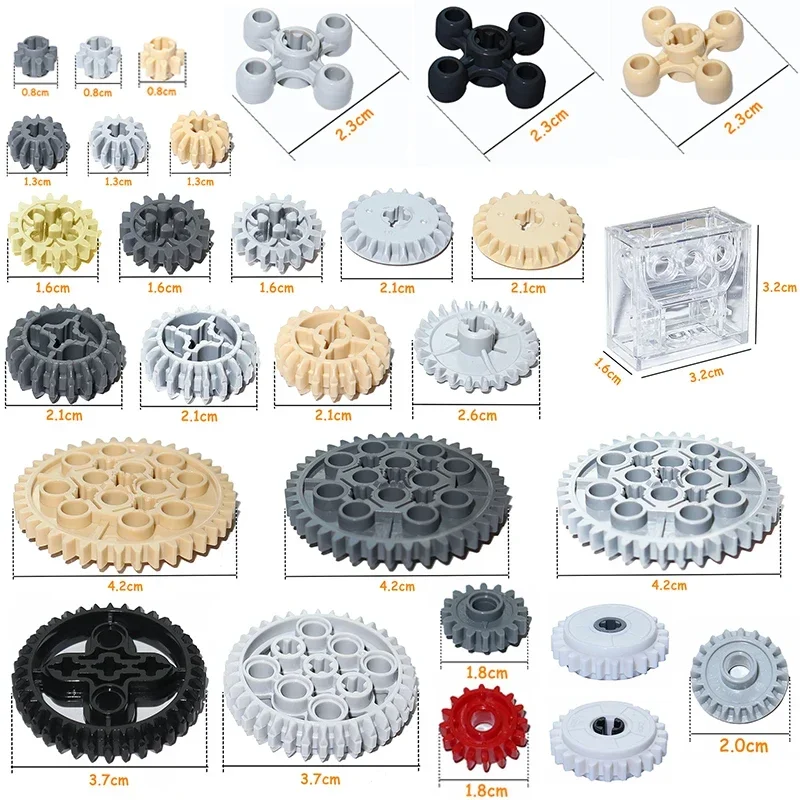 Tech Accessories Brands - MOC Building Blocks Technical Parts Gear