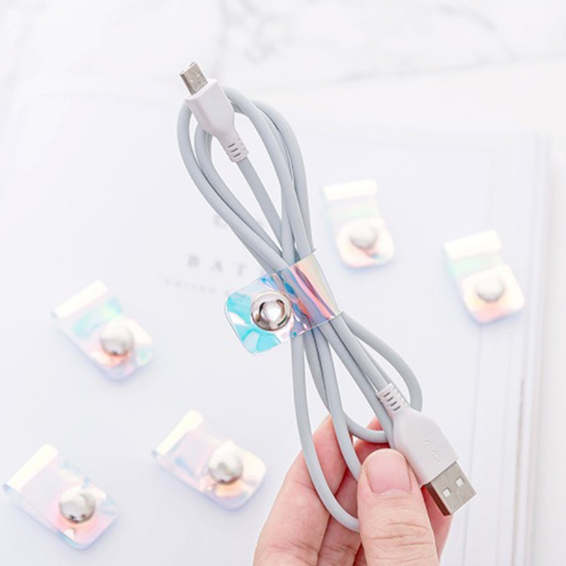 Travel Cable Organizer - 5Pcs INS Laser PVC Starp Data