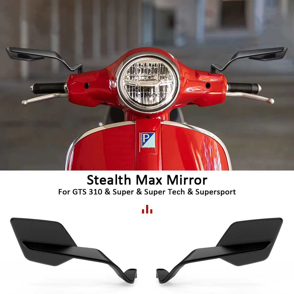 Universal Tech Accessories - 2025 Stealth Max Rearview Mirrors Motorcycle