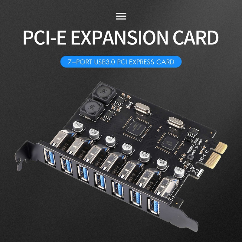 USB 3.0 PCI-E Expansion Card A - đánh giá và giá Usb Hub 7 Port