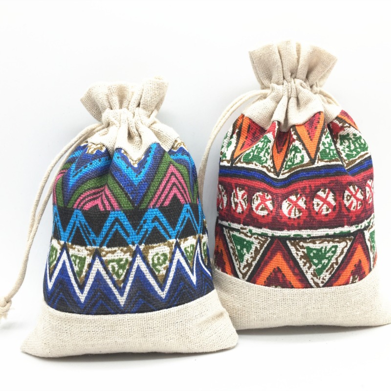 Ethnic Style Drawstring Bag Je - đánh giá và giá Travel Cable Organizer