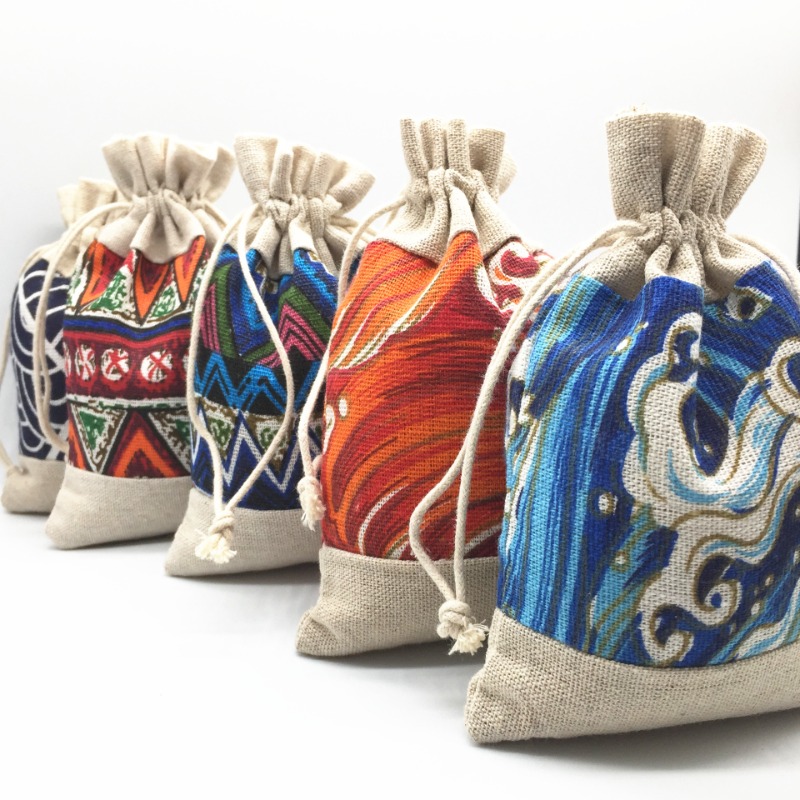 Ethnic Style Drawstring Bag Je - đánh giá và giá Travel Cable Organizer