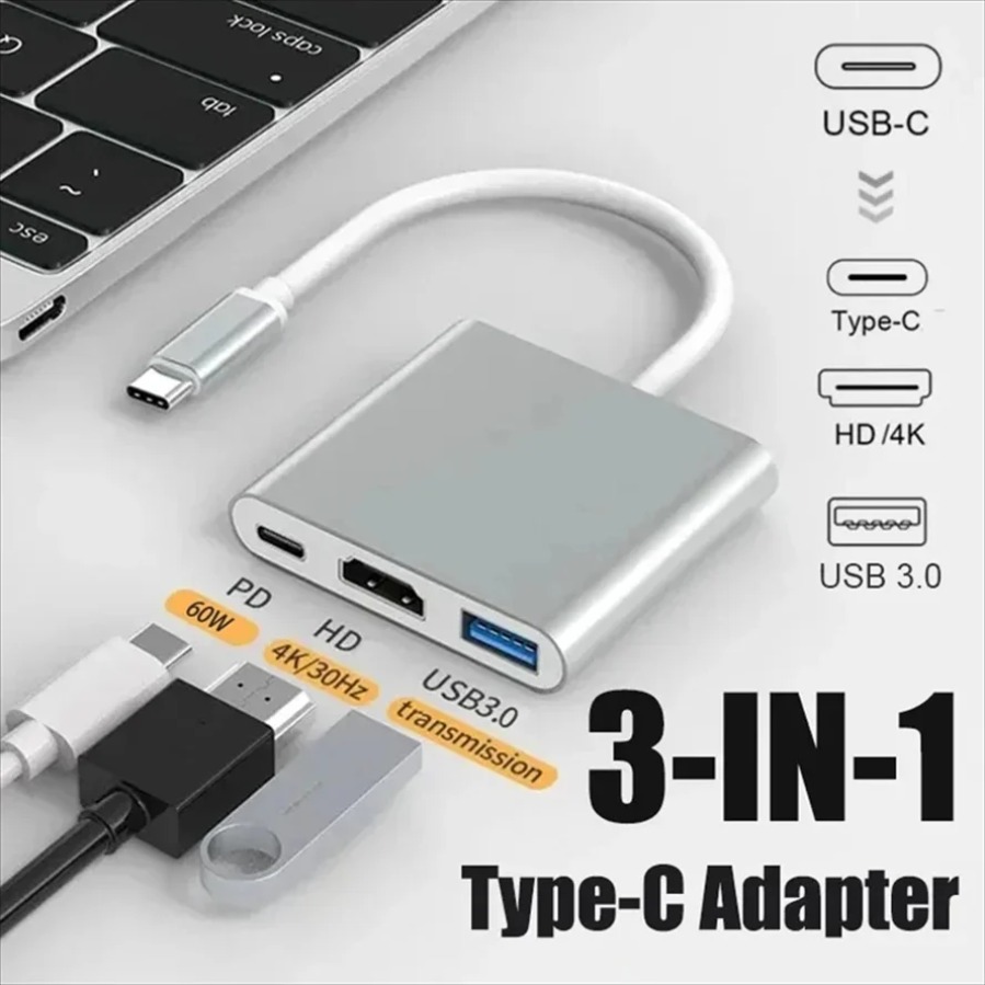 3-in-1 USB 3.0 Hub USB-C to HD - đánh giá và giá Usb Hub 7 Port