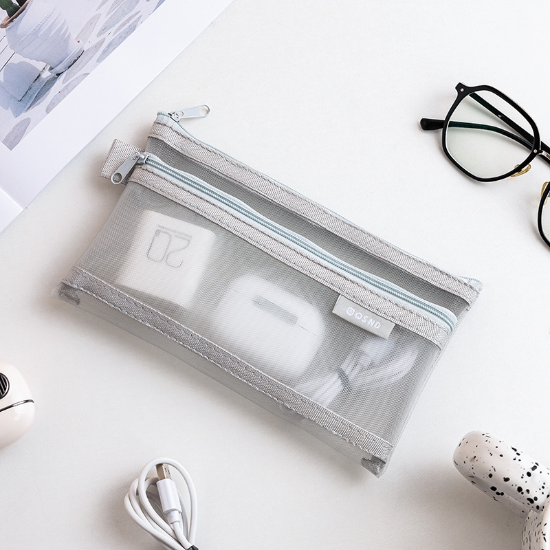 Transparent mesh data cable st - đánh giá và giá Travel Cable Organizer