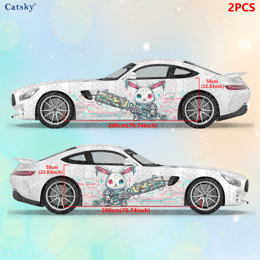 2pcs Cyberpunk Line Tech Bunny - đánh giá và giá Tech Accessories To Gift