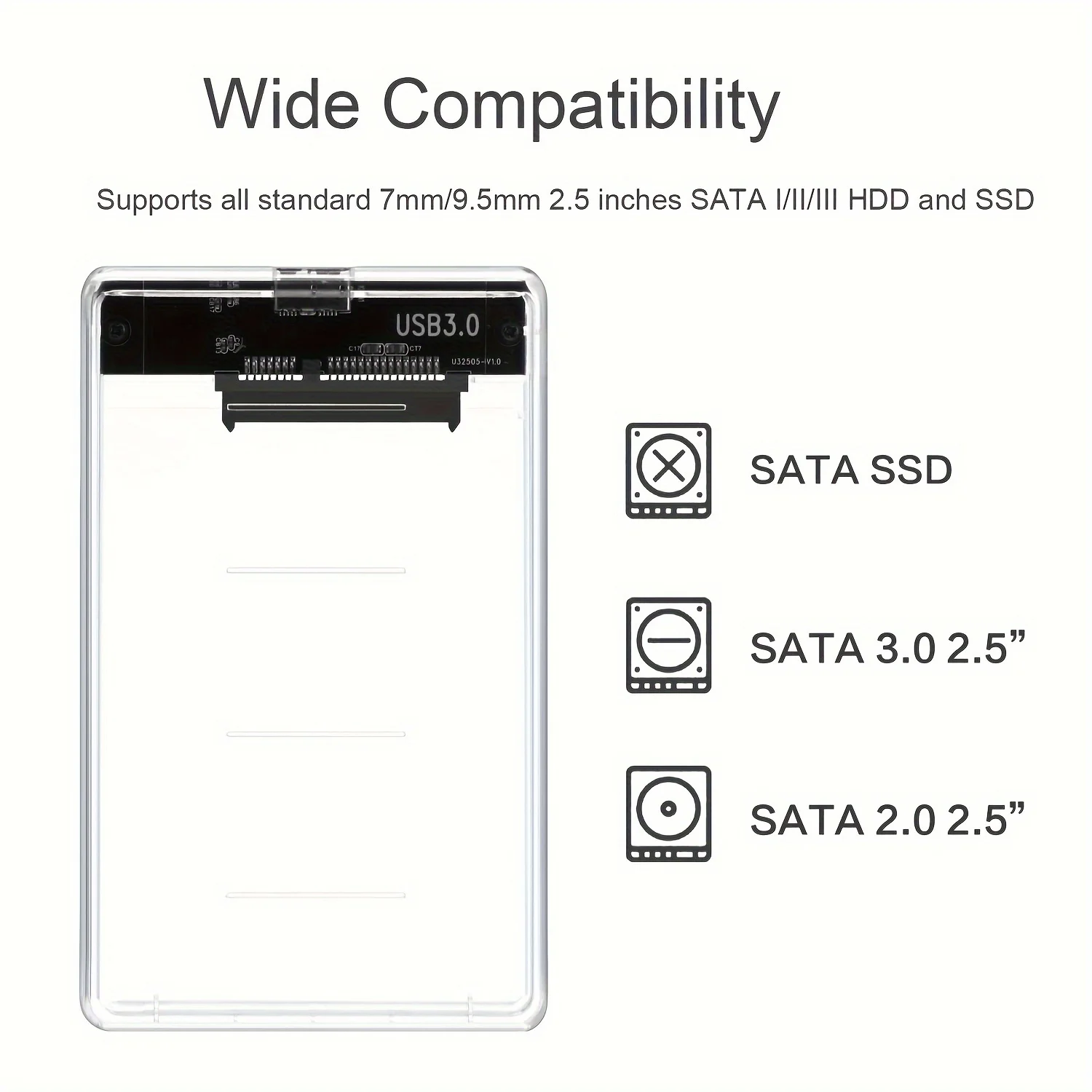 Transparent HDD Case HDD Enclo - đánh giá và giá Portable Ssd Enclosure