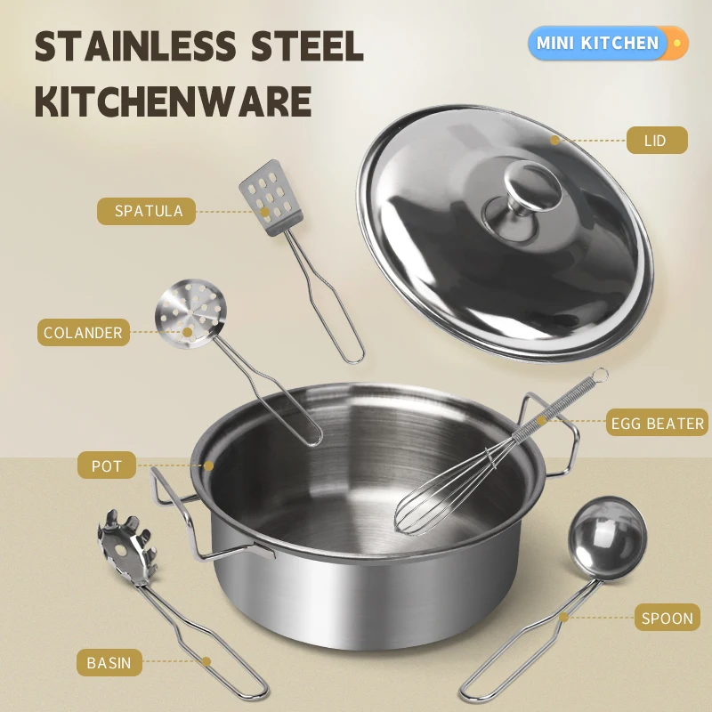 Stainless Steel Kids Kitchen T - đánh giá và giá Hi Tech Kitchen Accessories