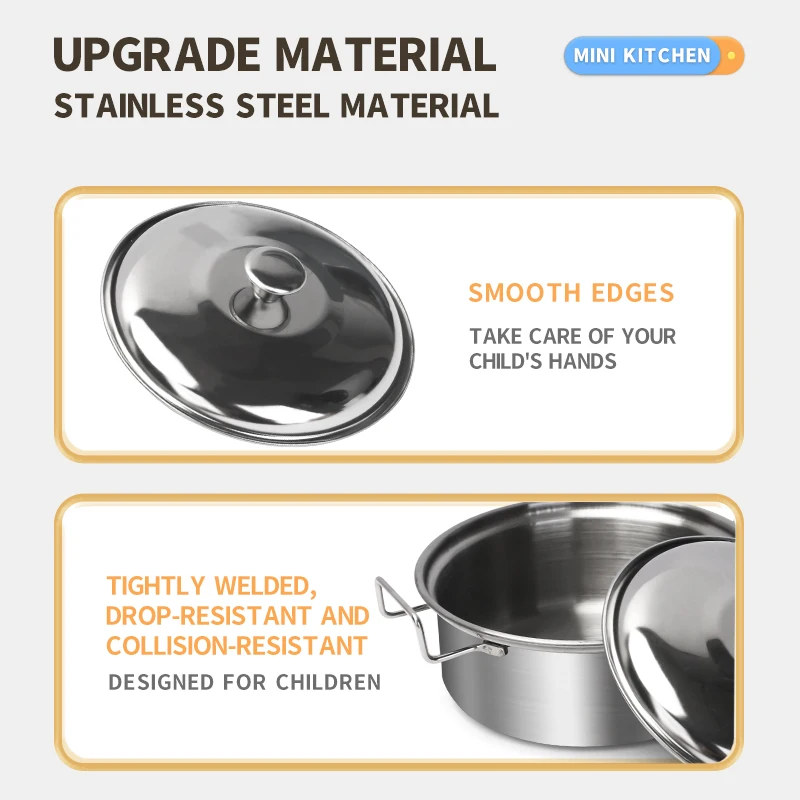 Stainless Steel Kids Kitchen T - đánh giá và giá Hi Tech Kitchen Accessories