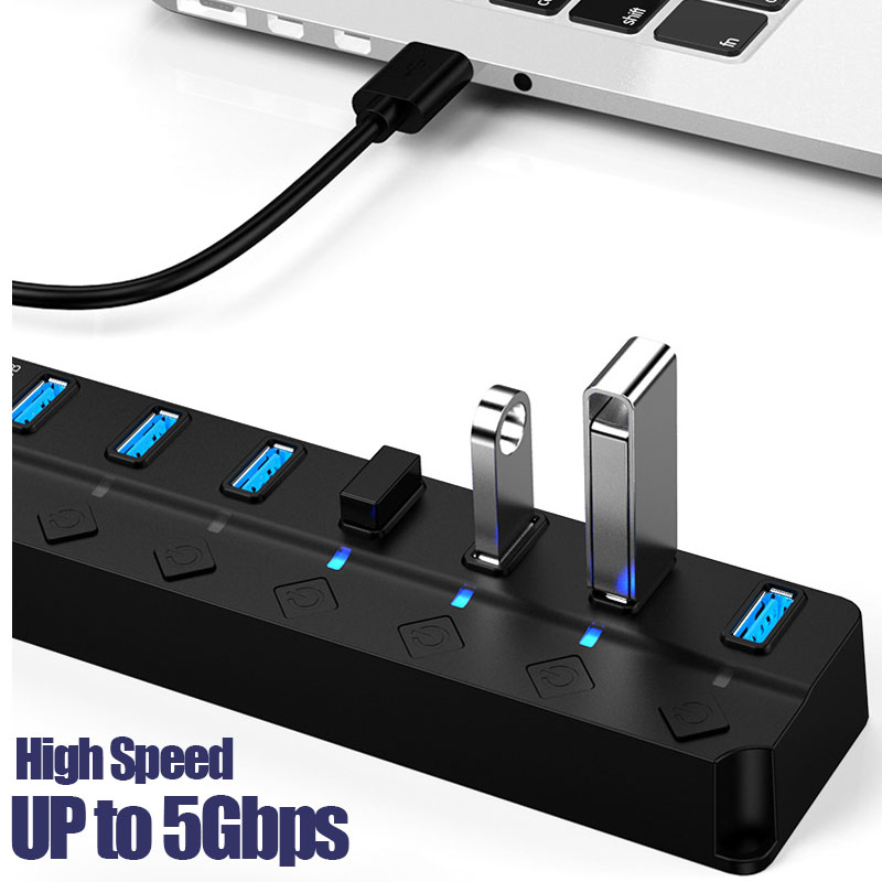 7 In 1 USB 3.0 Hub Multi USB S - đánh giá và giá Usb Hub 7 Port
