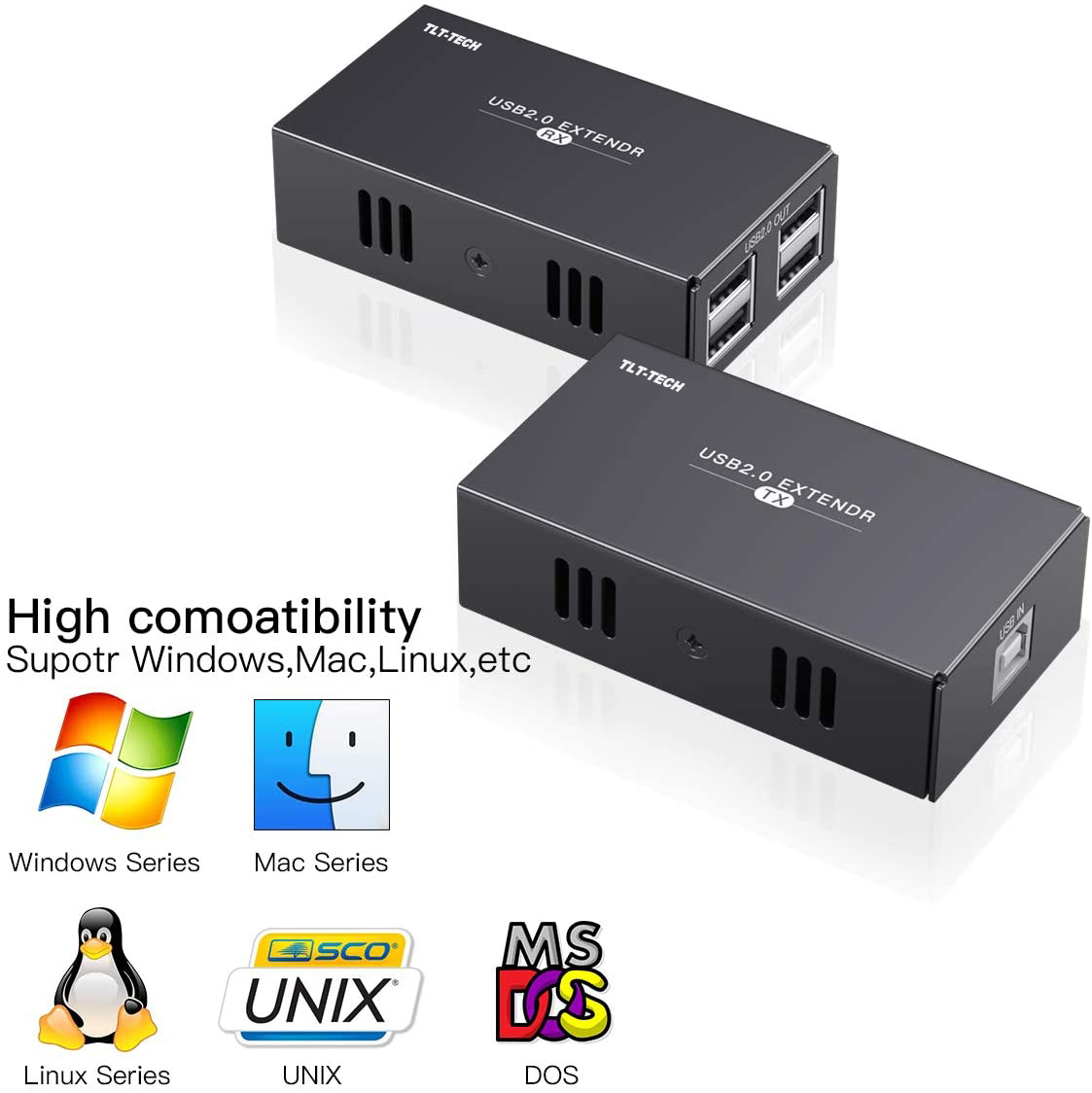 USB 2.0 Extender with 4 Port U - đánh giá và giá Usb Hub 7 Port