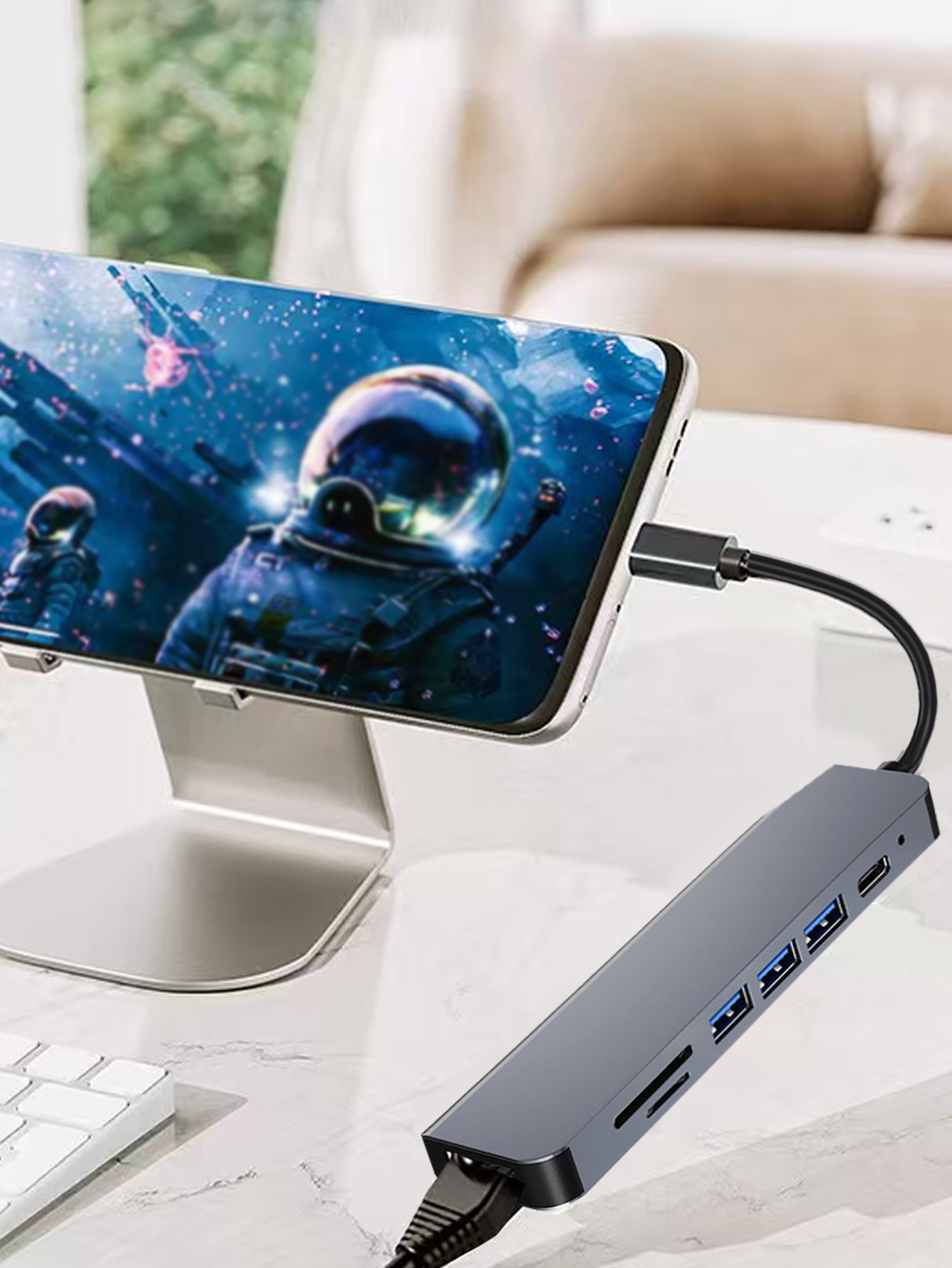Cross-border 7-in-1 USB Hub wi - đánh giá và giá Usb Hub 7 Port