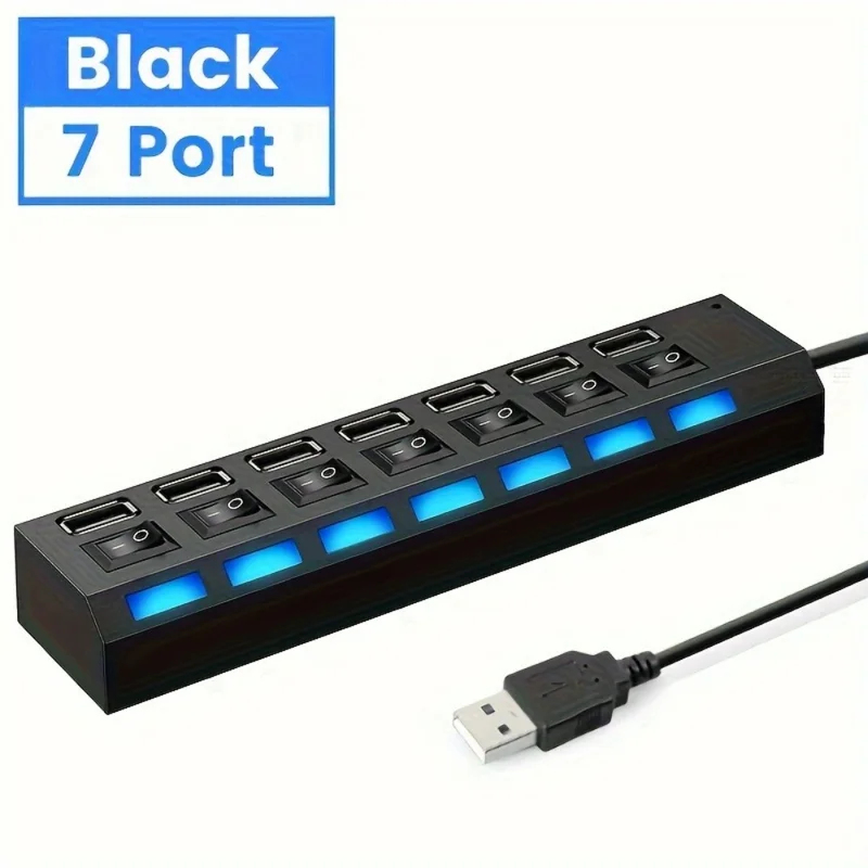 USB 2.0 Hub đa USB Splitter cổ - đánh giá và giá Usb Hub 7 Port