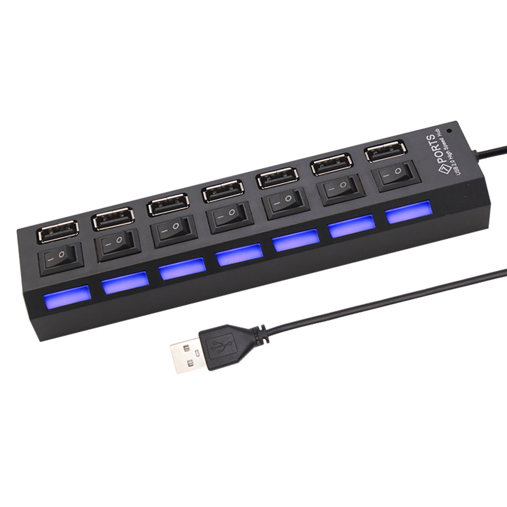 7 Port USB 2.0 Hub Splitter Fo - đánh giá và giá Usb Hub 7 Port