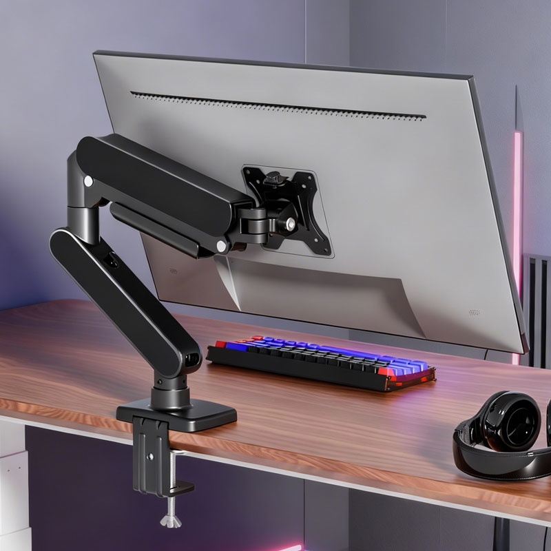 White Single Monitor Arm Desk  - đánh giá và giá Monitor Arm Single