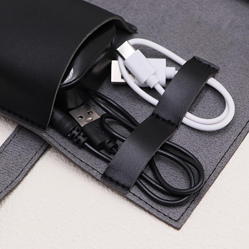 1PC PU Leather Multi-Compartme - đánh giá và giá Tech Accessories Organizer Pouch