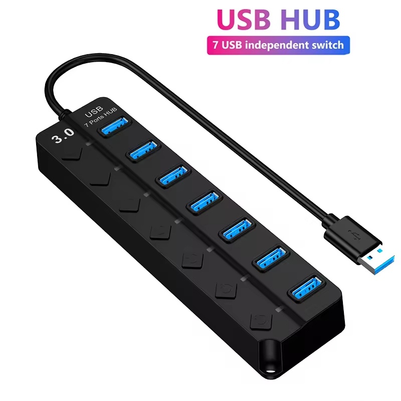 USB 3.0 Power Adapter 4/7 Port - đánh giá và giá Usb Hub 7 Port