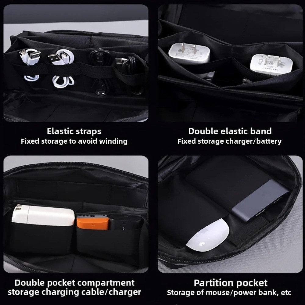 Portable Data Cable Storage Ba - đánh giá và giá Tech Accessories Organizer Pouch