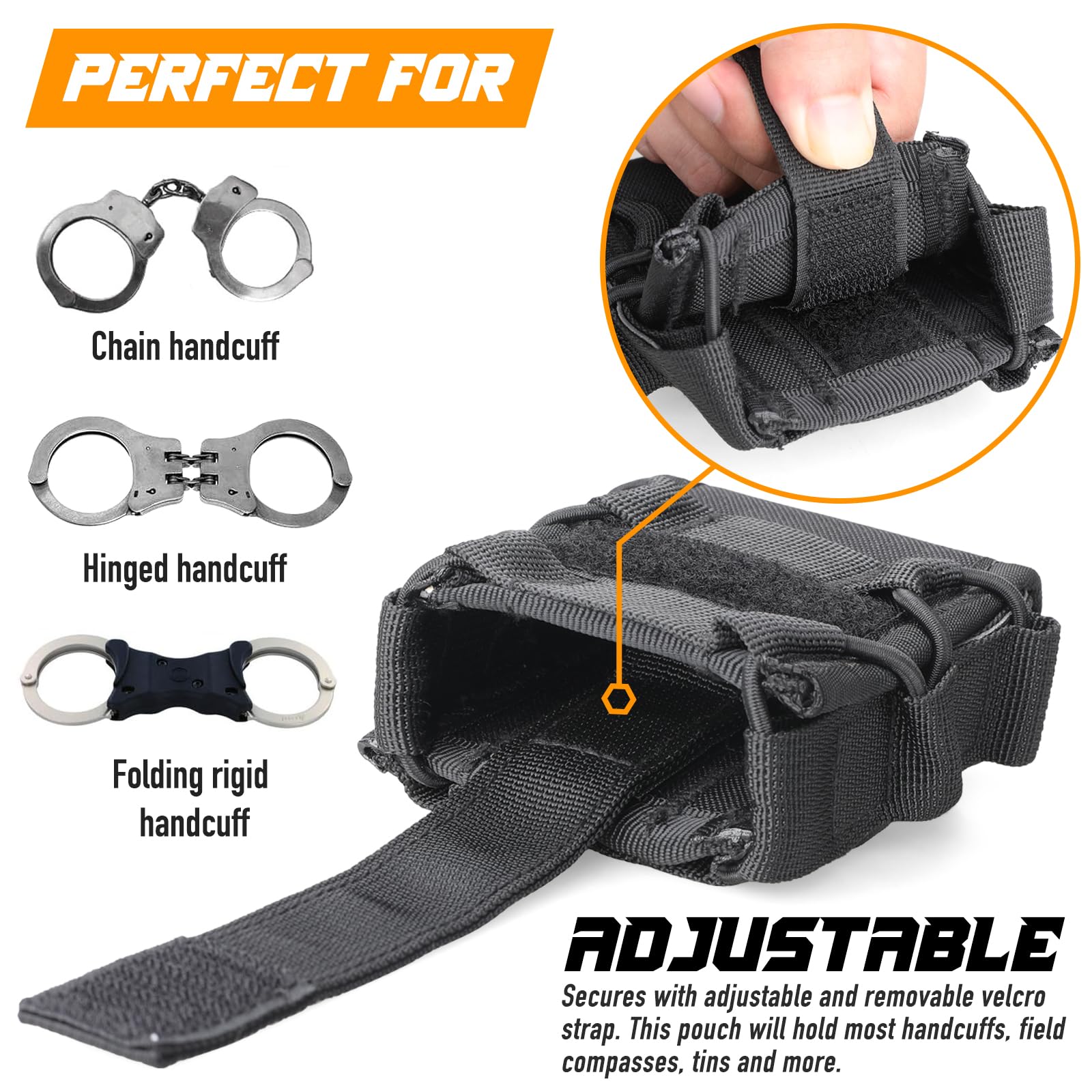 Tactical Handcuffs Holder Moll - đánh giá và giá Tech Accessories Pouch
