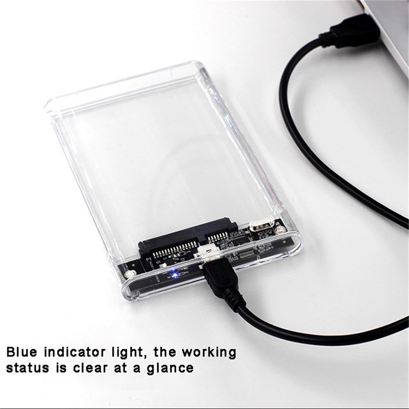 Transparent 2.5 Inch HDD Enclo - đánh giá và giá Portable Ssd Enclosure