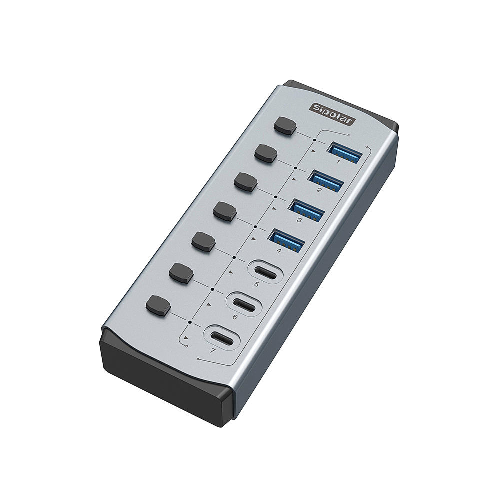 Sipolar USB Hub with BC1.2     - đánh giá và giá Usb Hub 7 Port