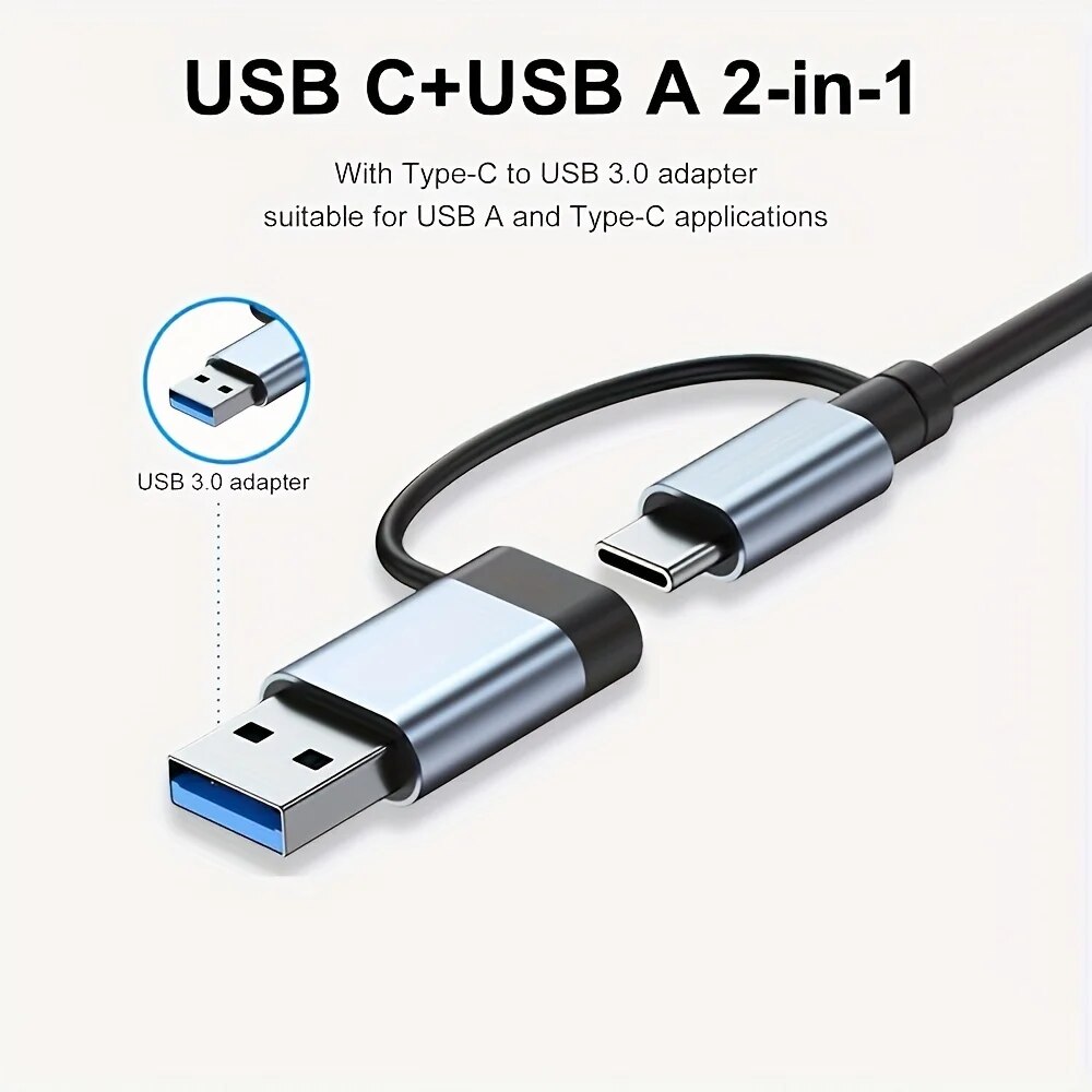 2 In 1 USB3.0 Hub 7 Port Type  - đánh giá và giá Usb Hub 7 Port