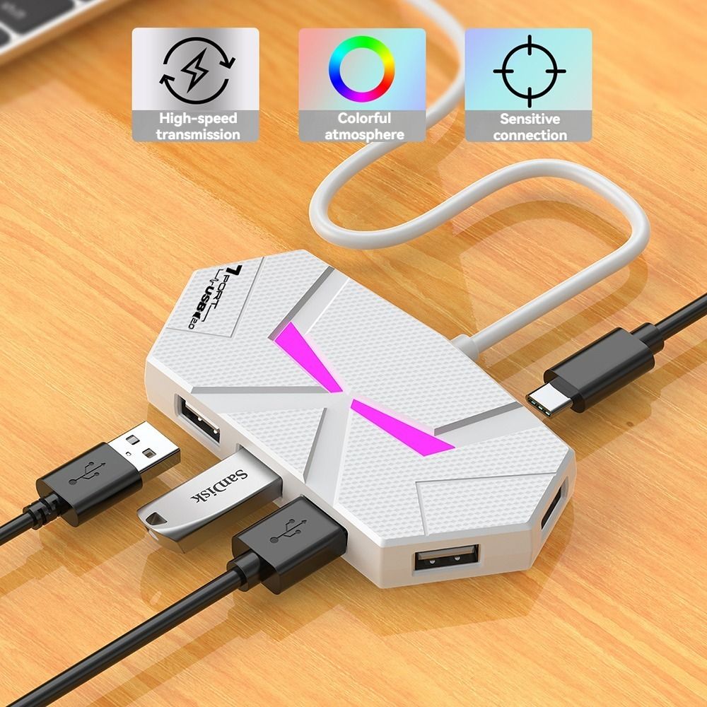 4/7 Ports USB Docking Station  - đánh giá và giá Usb Hub 7 Port