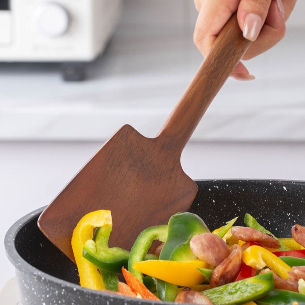 34cm Solid Wood Cooking Spatul - đánh giá và giá Hi Tech Kitchen Accessories