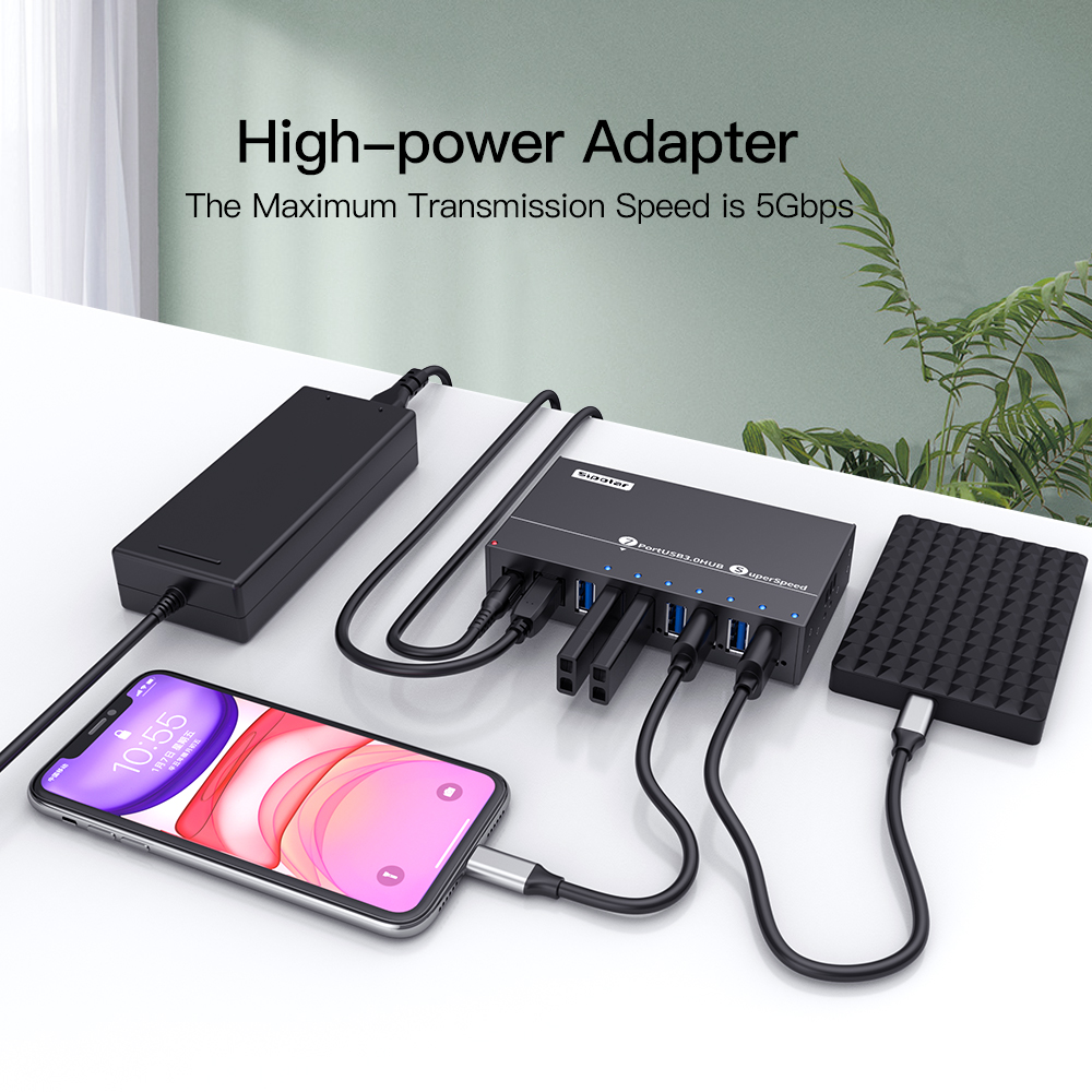 A-173 Sipolar 7 Port Usb Hub 3 - đánh giá và giá Usb Hub 7 Port